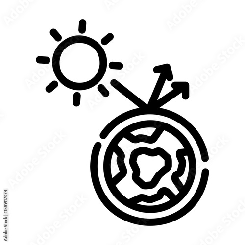 greenhouse effect Line Icon