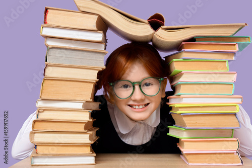 Cute redhead schoolgirl wit...