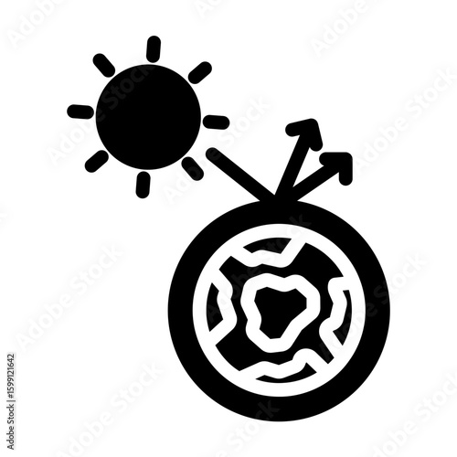 greenhouse effect Solid icon