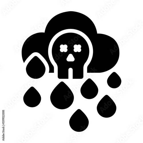 acid rain Solid icon