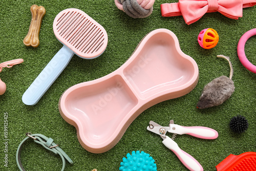 Food bowl in shape of bone ...
