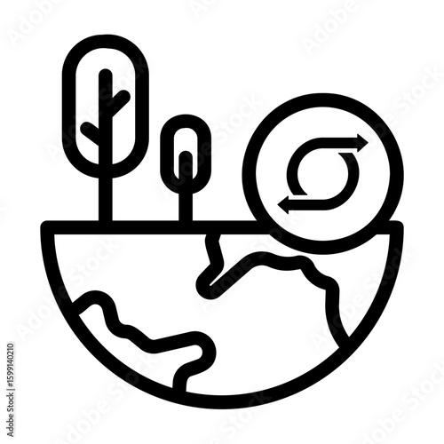 conservation Line Icon