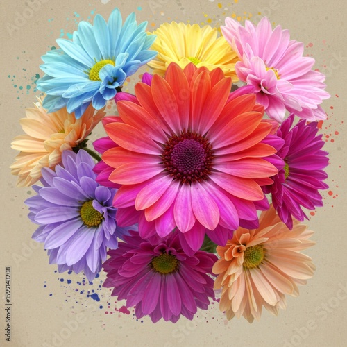 Colorful Gerbera Daisy Bouquet
