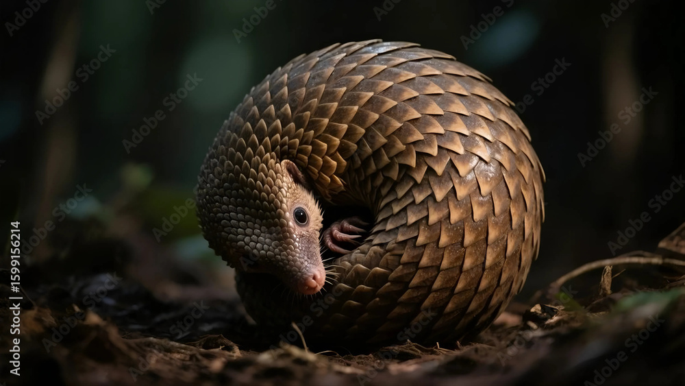 Obraz premium close up of a pangolin