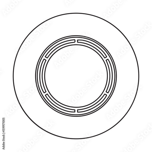 Adhesive tape line icon