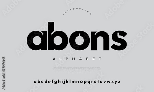 Bold geometric sans serif font, perfect for modern branding, logos, and headlines