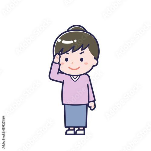 Wallpaper Mural 私服の大人／ななめ／女性 02 Torontodigital.ca