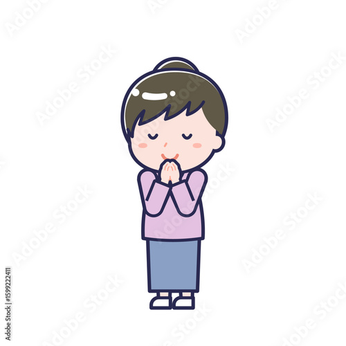 私服の大人／ななめ／女性 24