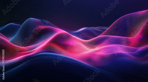 Wallpaper Mural concept with modern typography and smooth waves Torontodigital.ca