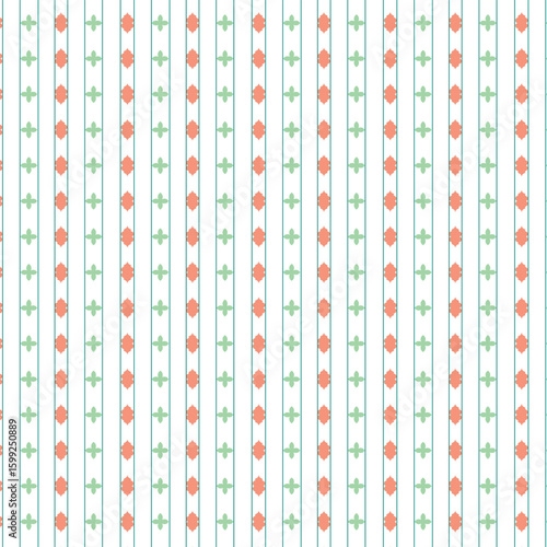 Seamless geometric pattern with line and dots circle for industrial pattern Victor.