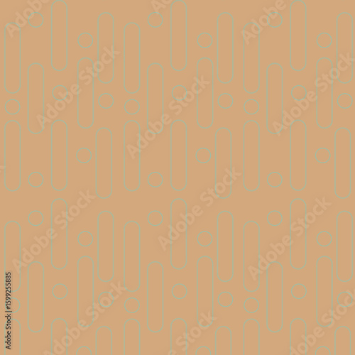 Seamless geometric pattern with line and dots circle for industrial pattern Victor.