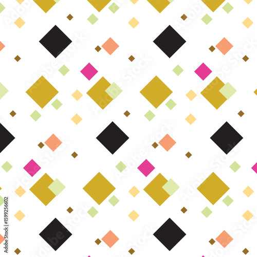 Seamless geometric pattern with line and dots circle for industrial pattern Victor.