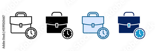 Instant Job Icon Set Multiple Style Collection