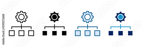 Lean Method Icon Set Multiple Style Collection