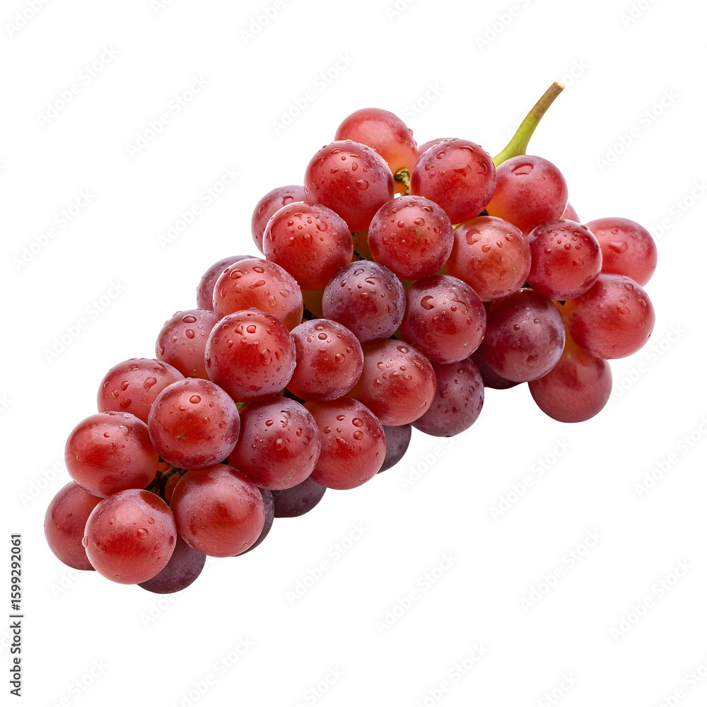 Fototapeta premium Fresh Red Grapes with Water Droplets.