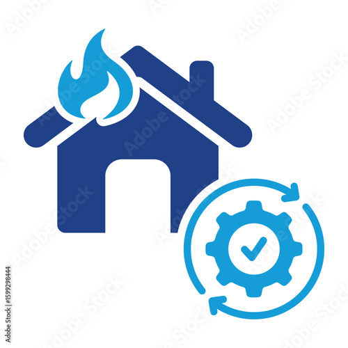 Disaster Recovery Icon.