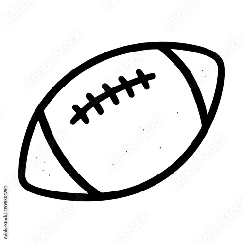 Hand-drawn football illustration transparent vector