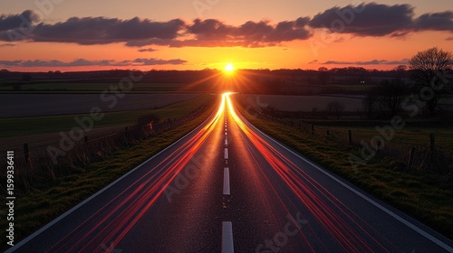 Sunset Highway: A Journey Towards the Golden Hour