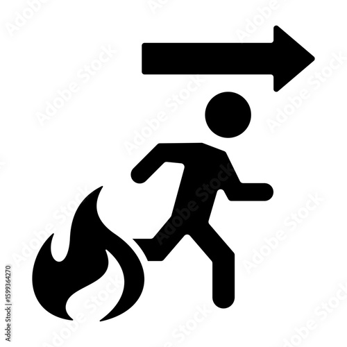 Fire Exit Icon.