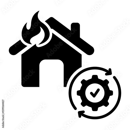 Disaster Recovery Icon.