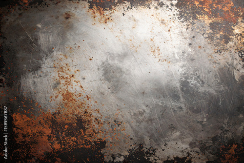 grunge textured metal texture, rust or brown color. Grunge dark scary scratched background.