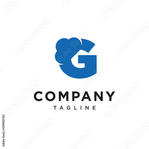 Letter G Cloud Logo Icon Vector