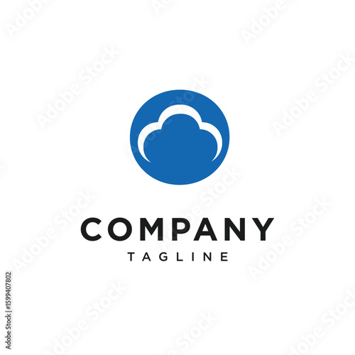 Letter O Cloud Logo Icon Vector