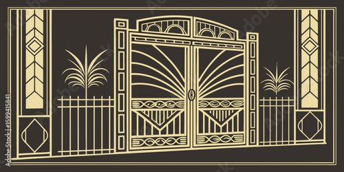 wrought iron gate