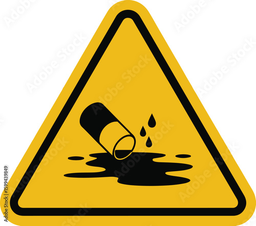 Spillage Hazard Warning Sign