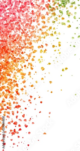 Wallpaper Mural Abstract illustration with a vibrant cascade of colored dots shifting from red to green Torontodigital.ca