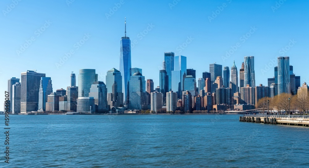 Fototapeta premium Panoramic view of New York City skyline