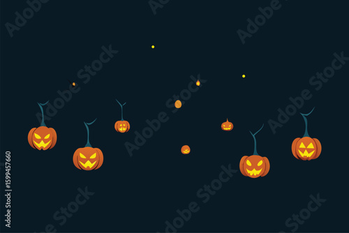 A spider web covered gazebo with pumpkins suitable for Halloween decor vector illustration