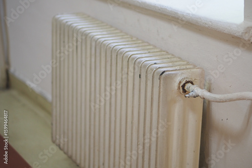 Wallpaper Mural Old radiator in home interior during winter season Torontodigital.ca