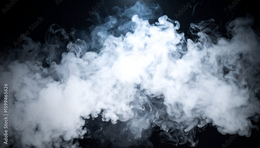 White Smoke Cloud with Dark Background. White Smoke Cloud with Dark Background.