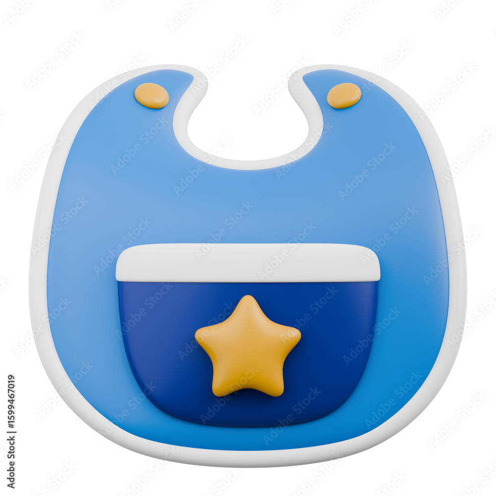 Naklejka premium Cute 3D Baby Elements and Toys Icon Newborn Essentials and Kids Play Object Gear Illustration Toddler Nursery Ornament Decoration Book