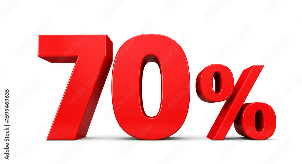Seventy percent off, a bold red discount offer, presents a great deal for sales, promotions, and financial savings in a clear, eye-catching design. Seventy percent off, a bold red discount offer, presents a great deal for sales, promotions, and financial savings in a clear, eye-catching design.