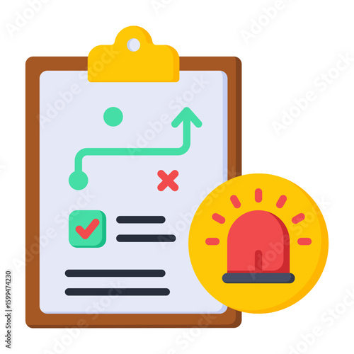 Emergency Plan Icon.