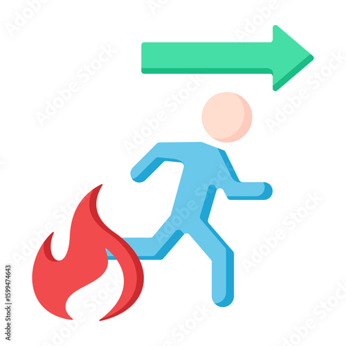 Fire Exit Icon.
