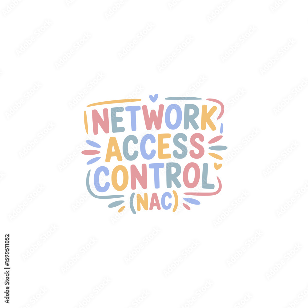 Obraz premium Network Access Control (NAC) Graphic
