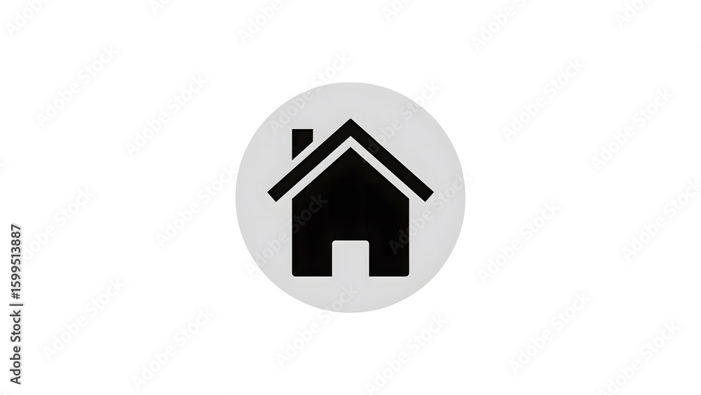 Navigating Home A familiar icon guiding us towards comfort family and belonging in a minimalist Navigating Home A familiar icon guiding us towards comfort family and belonging in a minimalist