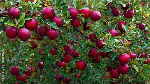 Fotografija Lush apple orchard