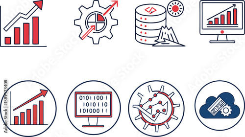Wallpaper Mural Data Analysis icon set Torontodigital.ca
