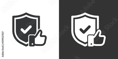 Reliability icon. Solid glyph series icon