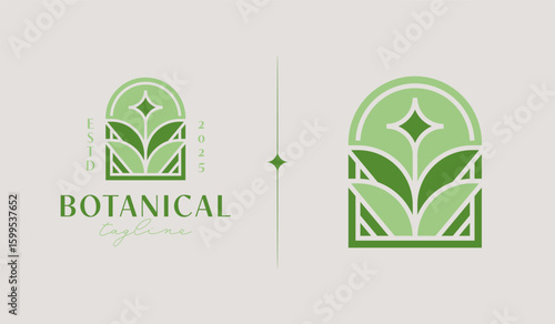 Leaf Flower Tree monoline. Universal creative premium symbol. Vector sign icon logo template. Vector illustration