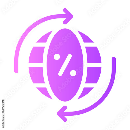 percentage gradient icon