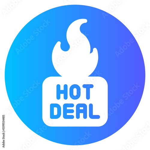 hot deal gradient icon