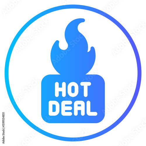 hot deal gradient icon