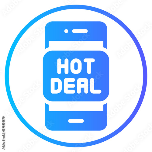 hot deal gradient icon
