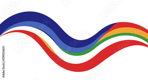 Free Download Colorful Wavy Lines Abstract Vector Background Graphic Design Element Illustration - GFXLoad