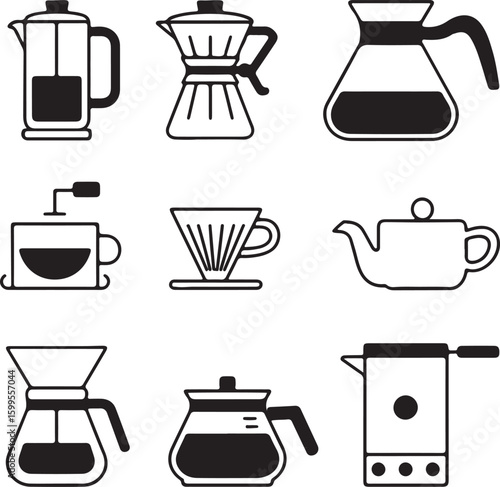Coffee brewing equipment french press moka pot pour over kettle coffee maker